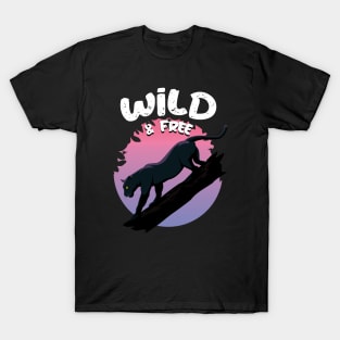 Black Panther - Wild & Free Animal T-Shirt